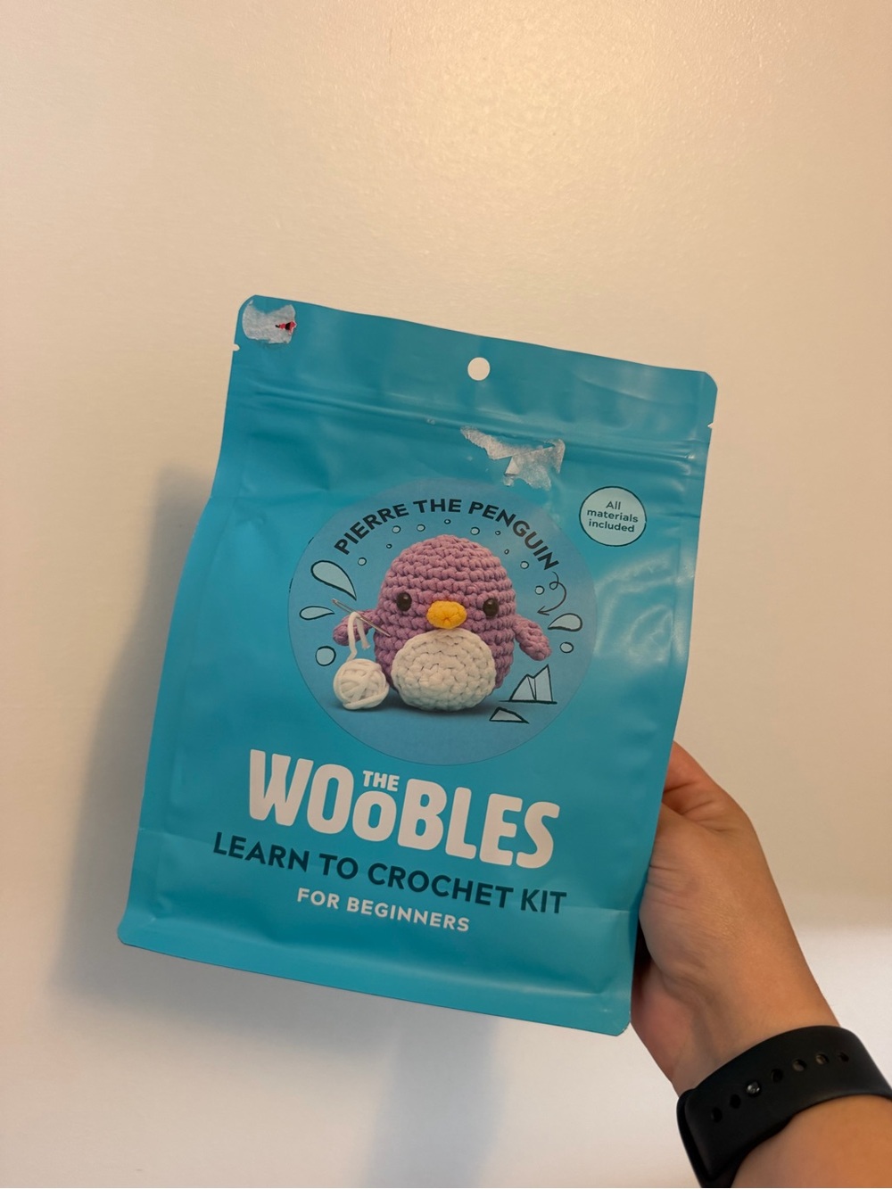 The Woobles Pierre The Penguin Learn To Crochet Kit For Beginners New